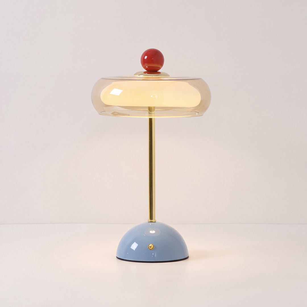 Lido | Retro Mushroom Table Lamp, Colorful Bedside Lamp