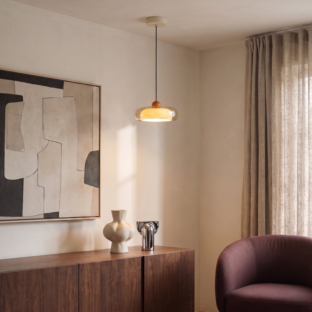 Zuno | Modern Memphis Two-Tone Ceiling Light, Flush Mount or Pendant