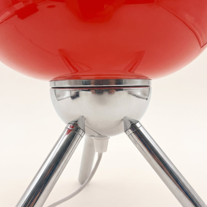 Sputnik-Retro Glass Mushroom Table Lamp | Mid-Century Tripod Bedside & Desk Ambient Light