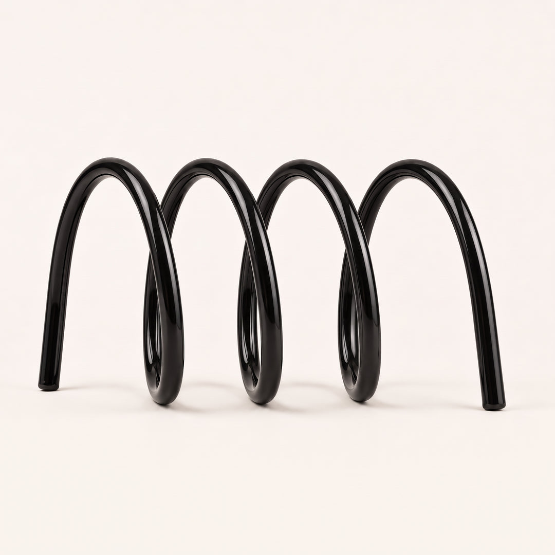 Fizzle | Bold Coil Metal Bookshelf Statement Stand for Desktop Display
