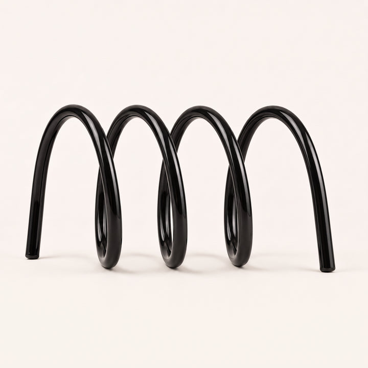 Fizzle | Bold Coil Metal Bookshelf Statement Stand for Desktop Display