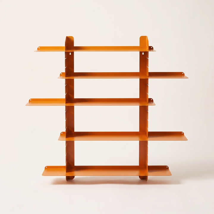 Rakko | Adjustable Sliding Metal Wall Shelf Industrial Display Rack