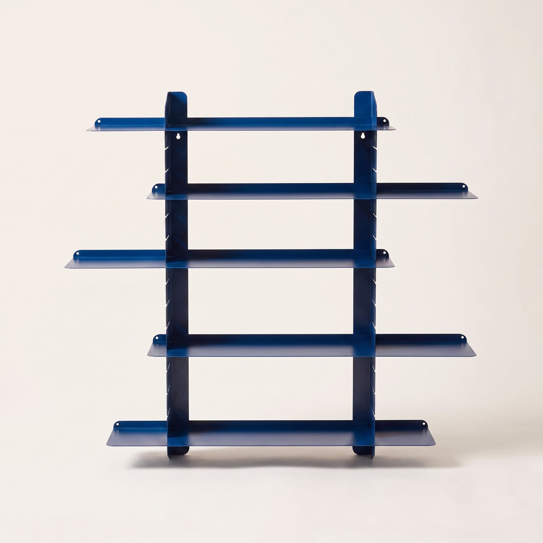 Rakko | Adjustable Sliding Metal Wall Shelf Industrial Display Rack