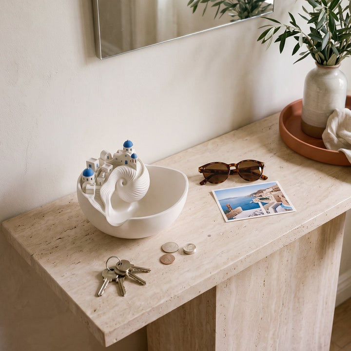 Santini | Coastal Conch Shell Catchall Tray Key and Jewelry Holder