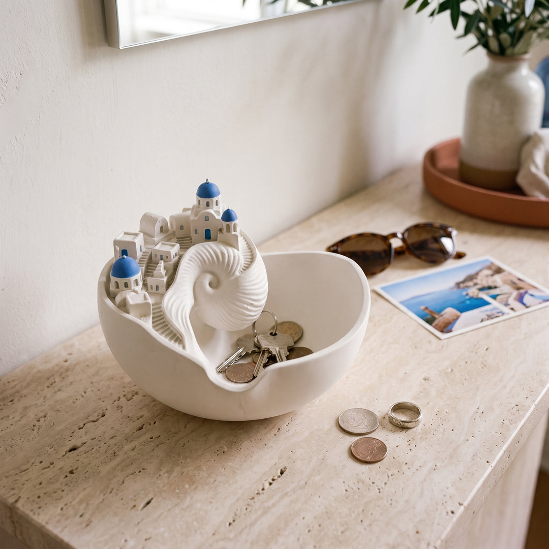 Santini | Coastal Conch Shell Catchall Tray Key and Jewelry Holder