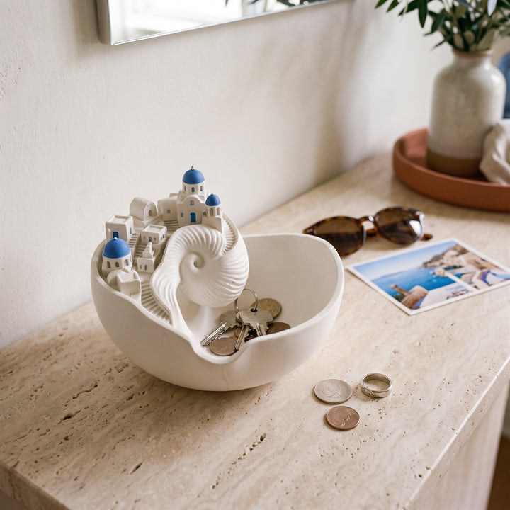 Santini | Coastal Conch Shell Catchall Tray Key and Jewelry Holder