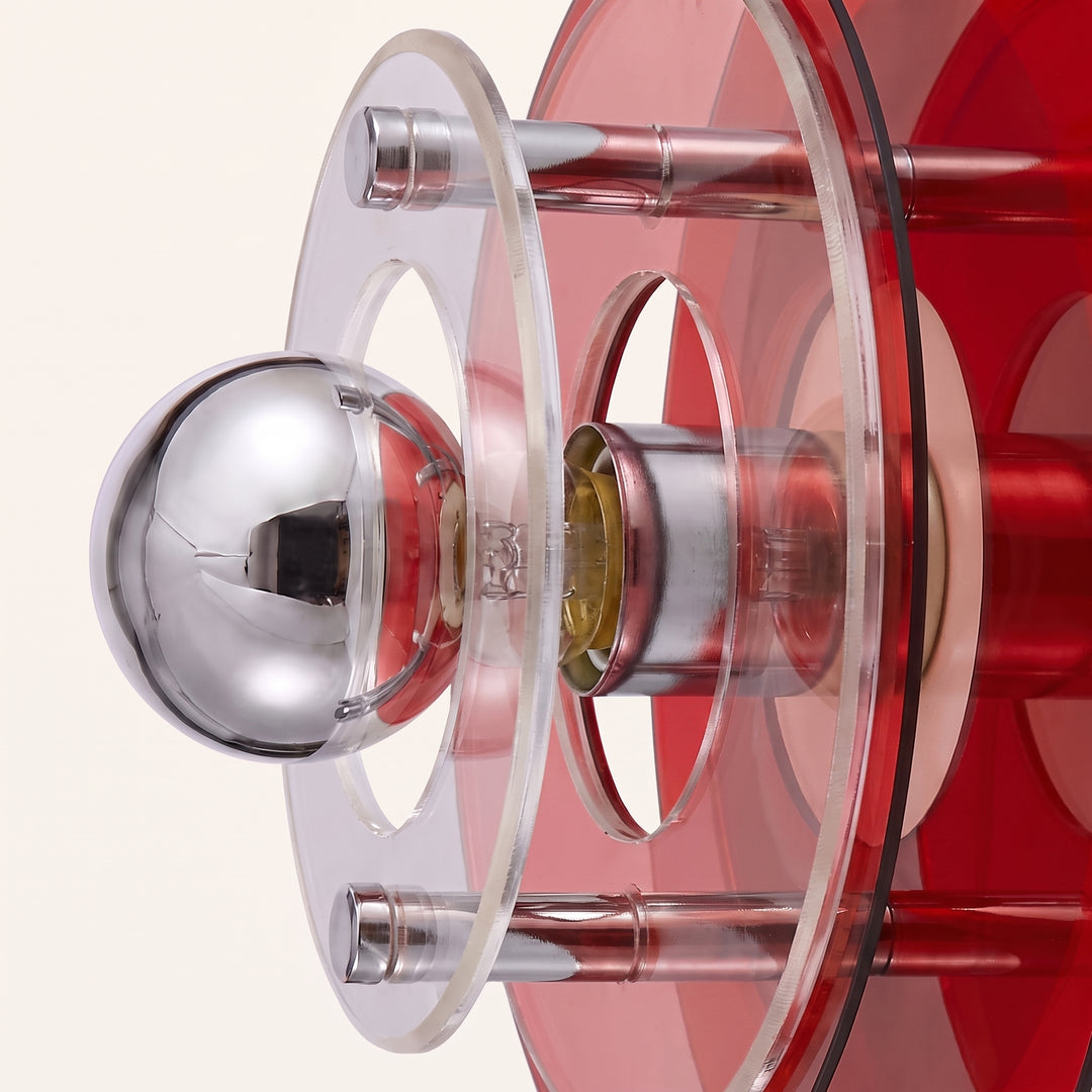 Retrovo | Bauhaus Round Acrylic Wall Lamp Flying Saucer Design