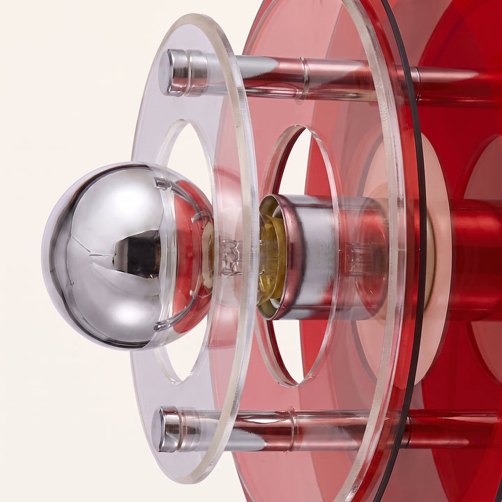 Retrovo | Bauhaus Round Acrylic Wall Lamp Flying Saucer Design