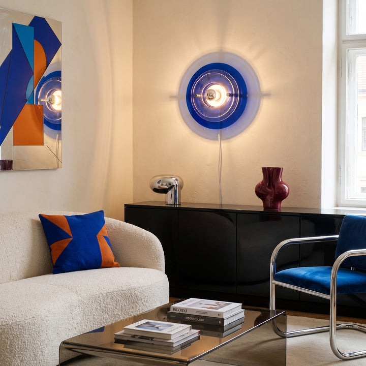 Retrovo | Bauhaus Round Acrylic Wall Lamp Flying Saucer Design