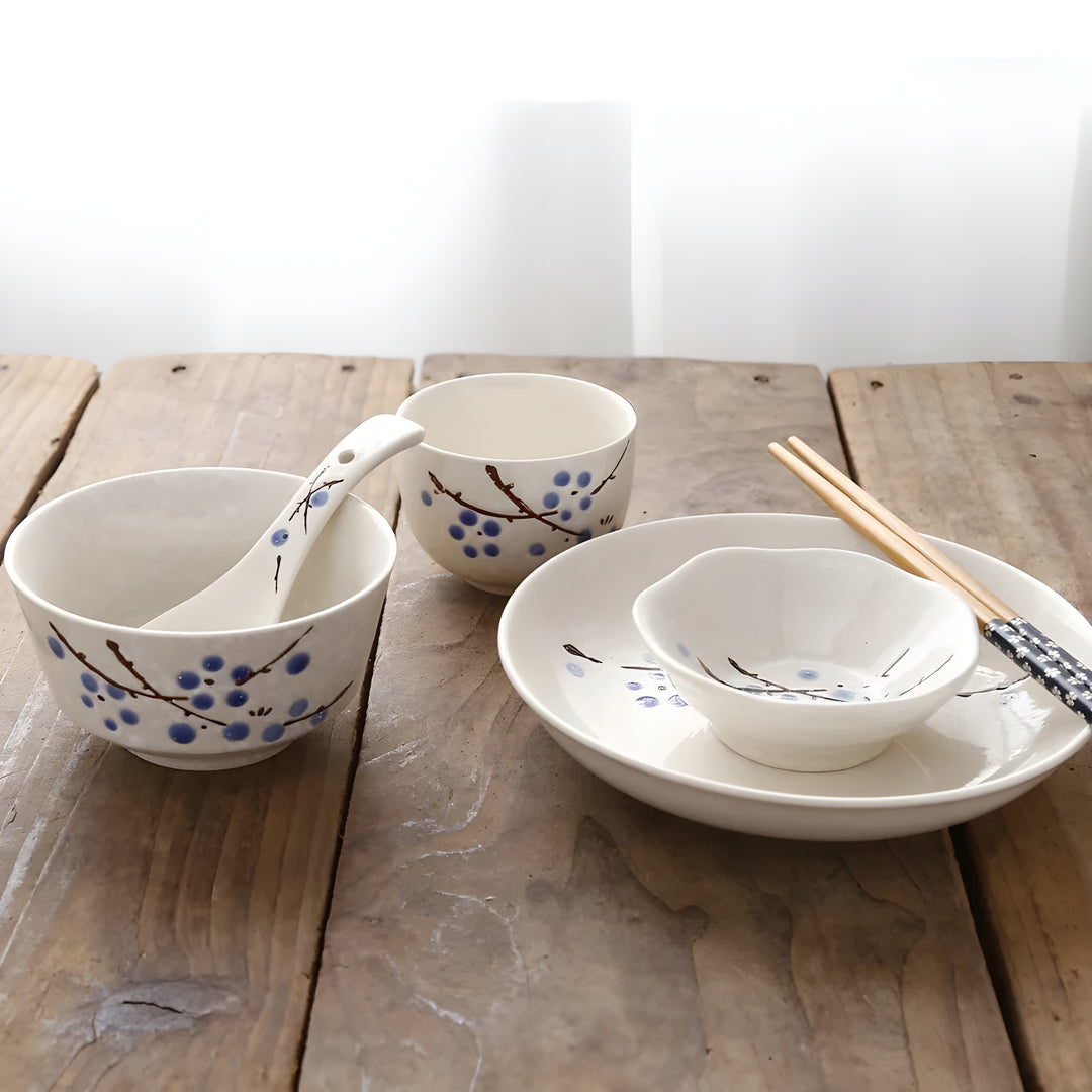Spring Blossom 6-Piece Japanese Style Dinnerware