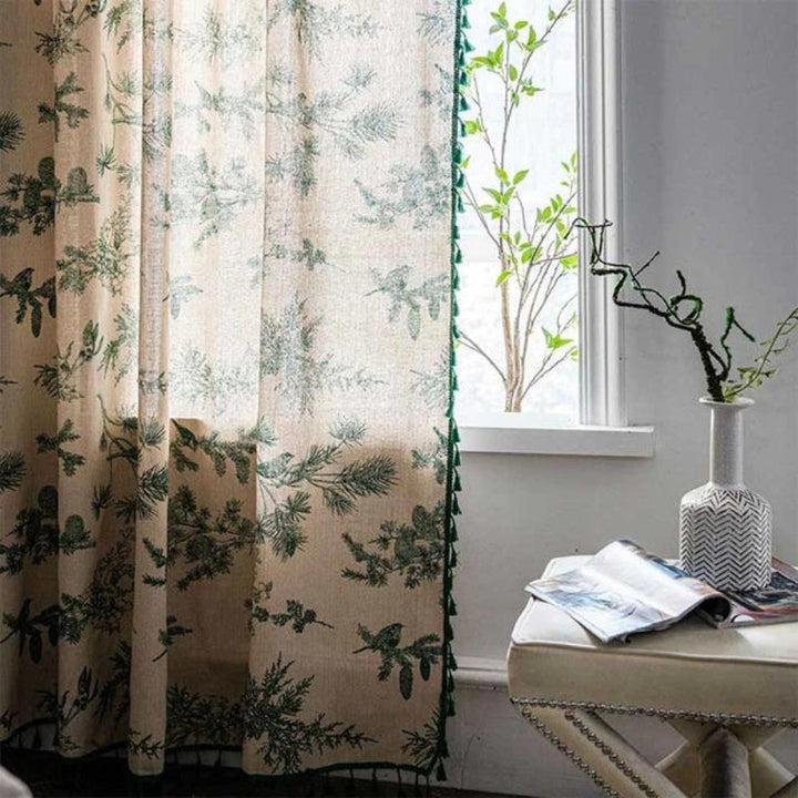 Havira | Linen Curtains for Living Room – Semi-Blackout Design, Cotton Blend 0
