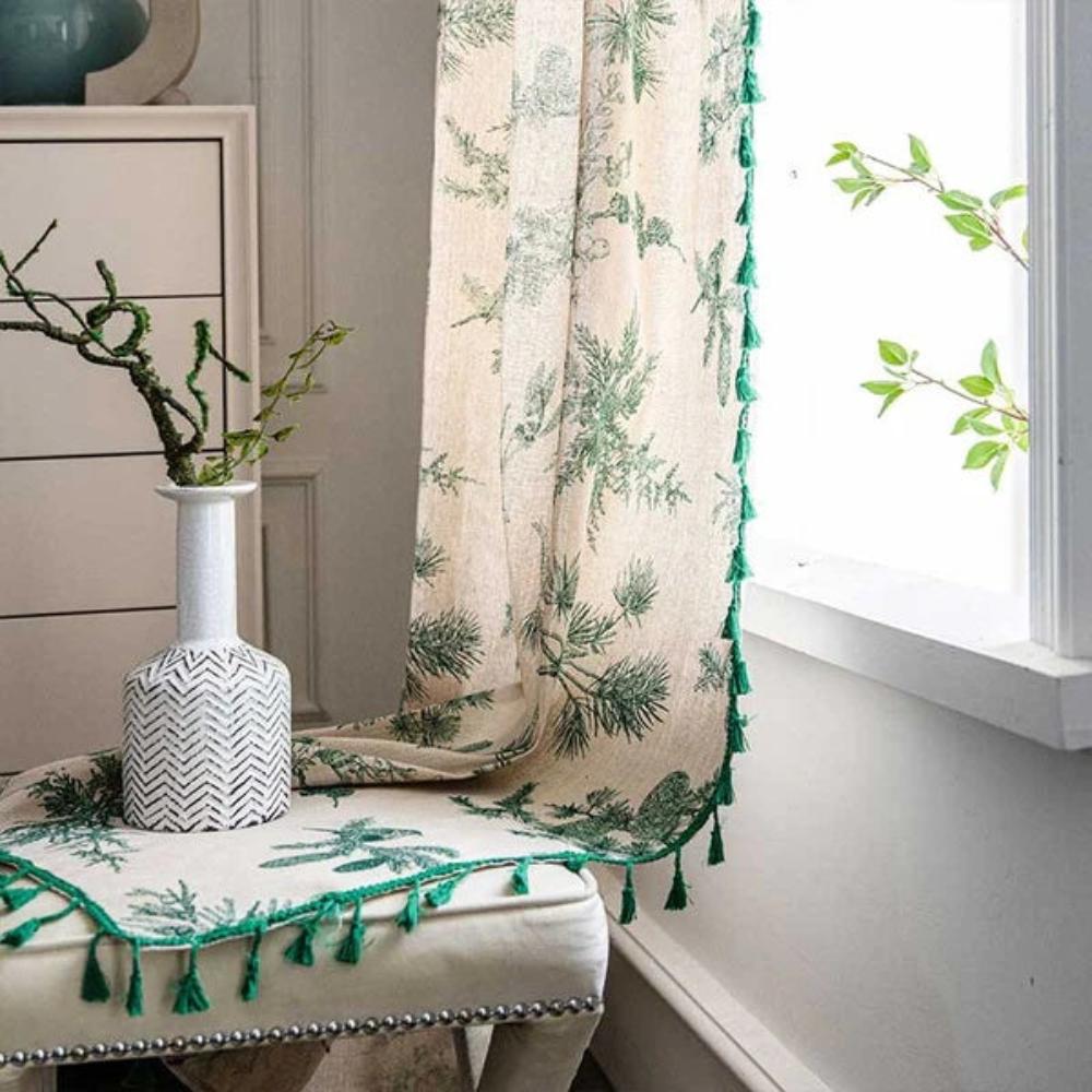 Havira | Linen Curtains for Living Room – Semi-Blackout Design, Cotton Blend 3