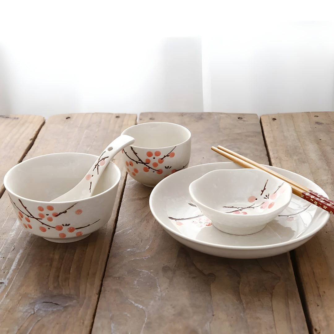 Spring Blossom 6-Piece Japanese Style Dinnerware