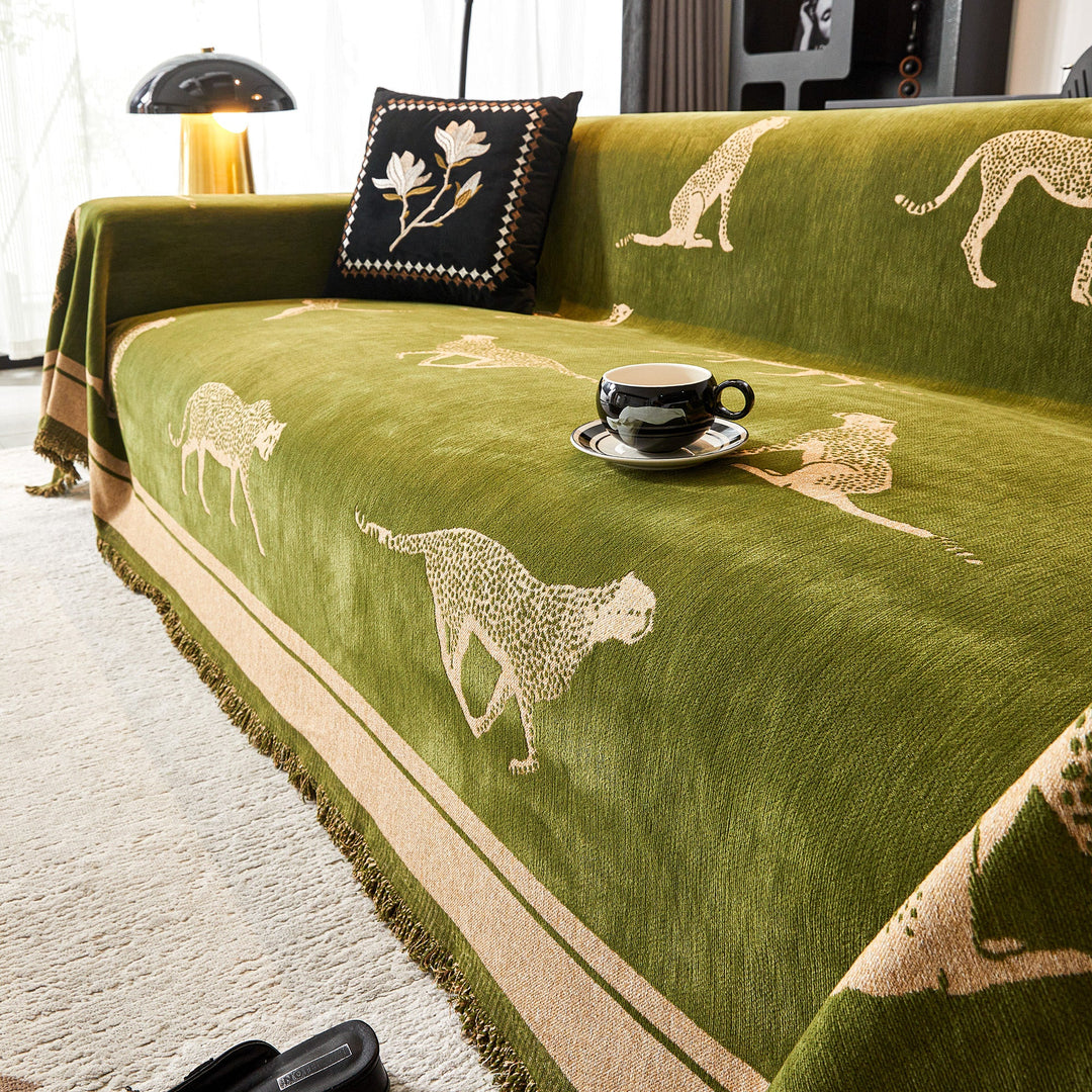 Kairo | Sofa Cover – Durable Anti-Pilling Fabric, Cheetah Pattern 0