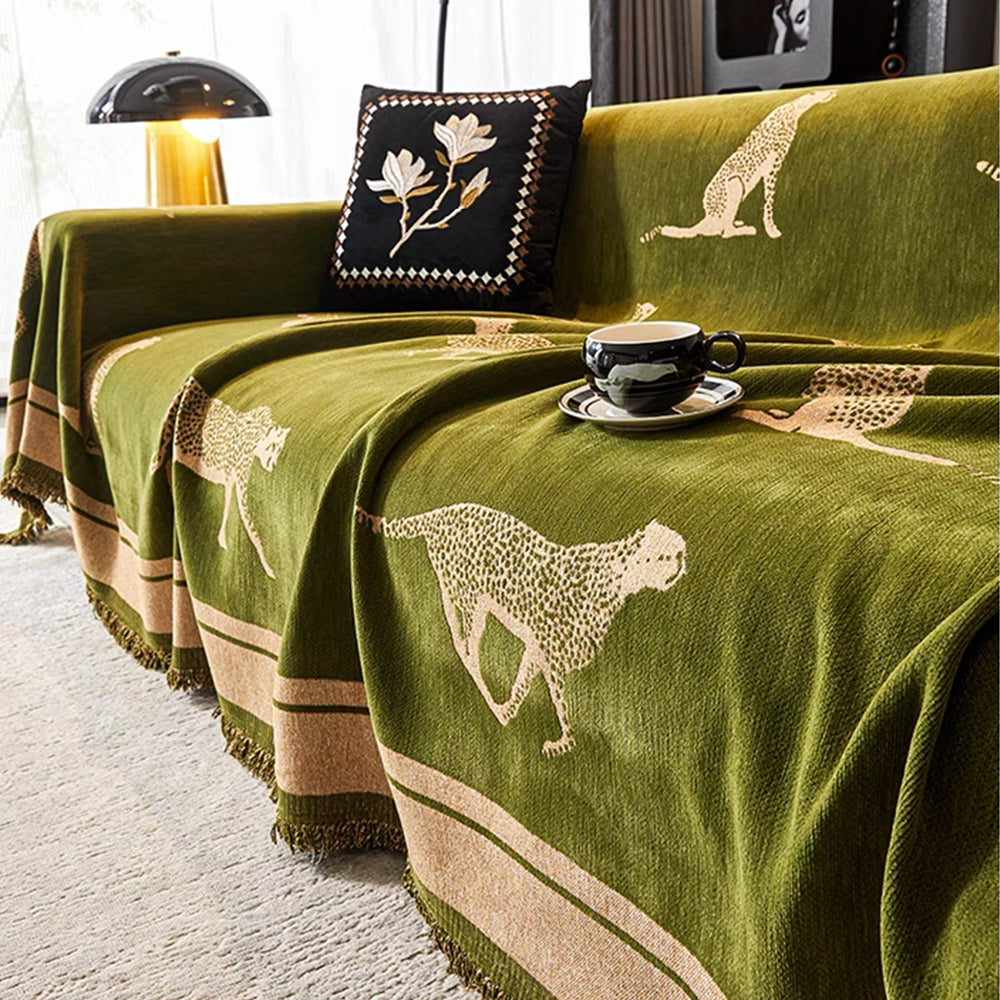 Kairo | Sofa Cover – Durable Anti-Pilling Fabric, Cheetah Pattern 1