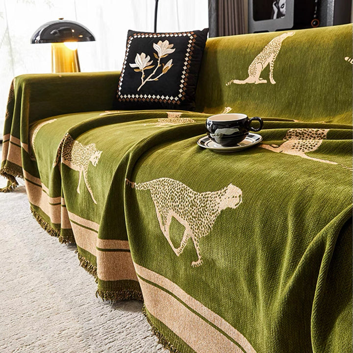 Kairo | Sofa Cover – Durable Anti-Pilling Fabric, Cheetah Pattern 1
