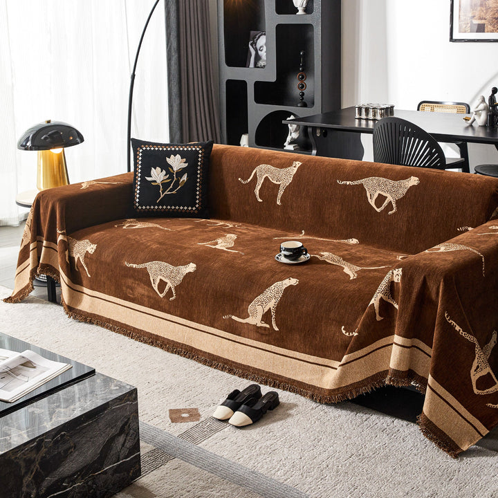 Kairo | Sofa Cover – Durable Anti-Pilling Fabric, Cheetah Pattern 10