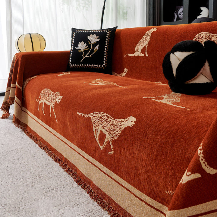 Kairo | Sofa Cover – Durable Anti-Pilling Fabric, Cheetah Pattern 11