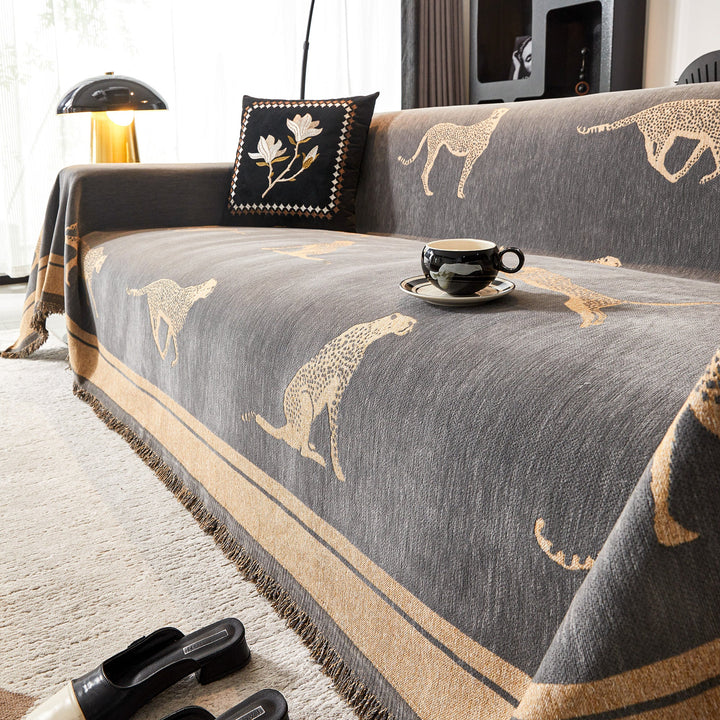 Kairo | Sofa Cover – Durable Anti-Pilling Fabric, Cheetah Pattern 5