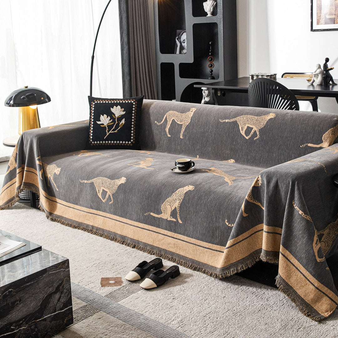 Kairo | Sofa Cover – Durable Anti-Pilling Fabric, Cheetah Pattern 6