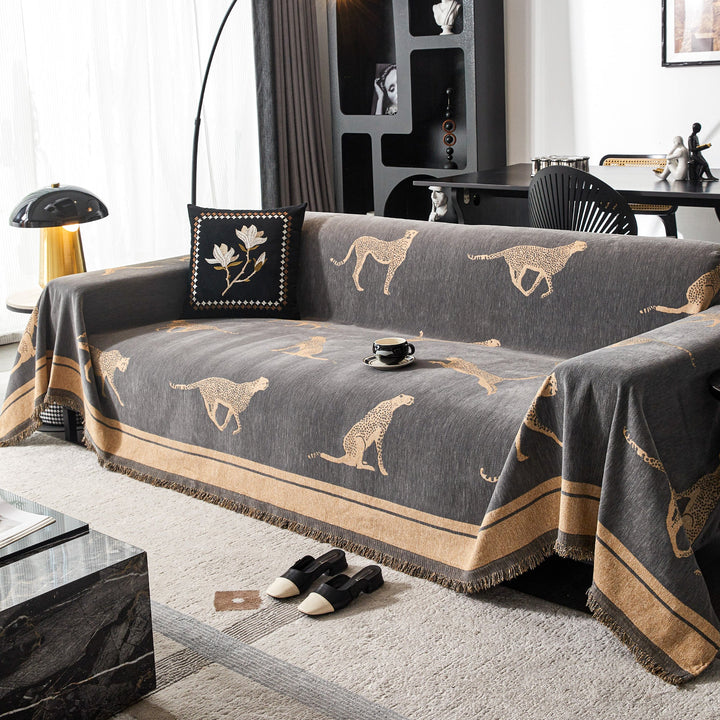 Kairo | Sofa Cover – Durable Anti-Pilling Fabric, Cheetah Pattern 6