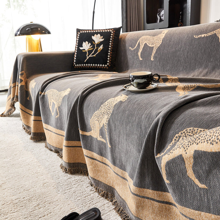 Kairo | Sofa Cover – Durable Anti-Pilling Fabric, Cheetah Pattern 7
