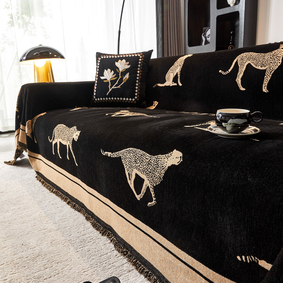 Kairo | Sofa Cover – Durable Anti-Pilling Fabric, Cheetah Pattern 9
