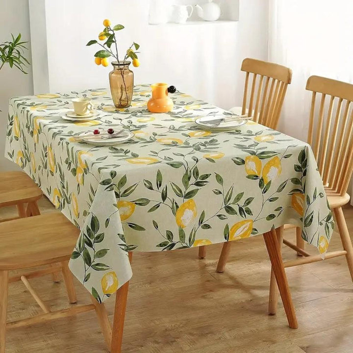 Lemira | Tablecloth – Waterproof PVC, Lemon Print Design 0