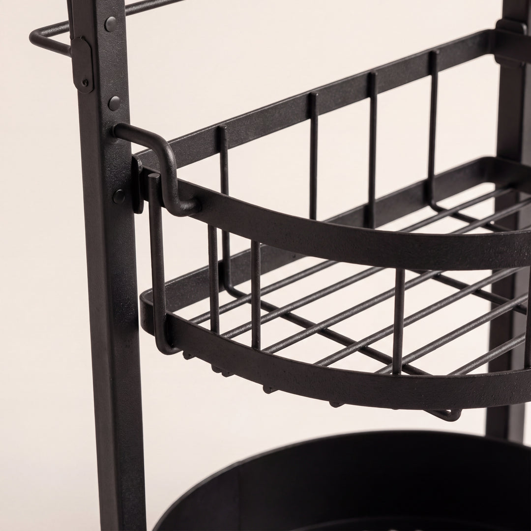 Aise | 2-Tier Kitchen Organizer with Integrated Paper Towel Holder