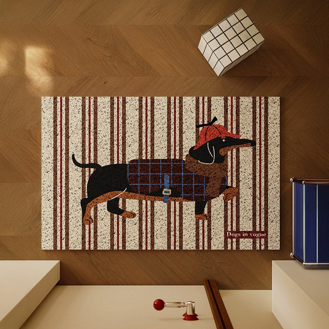 Lunara | Doormat – Whimsical Dachshund Design, Sturdy Coir 0