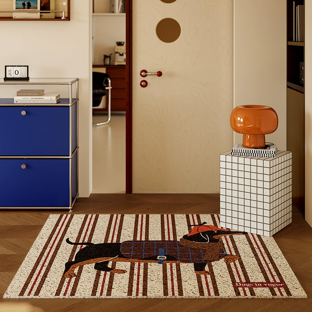 Lunara | Doormat – Whimsical Dachshund Design, Sturdy Coir 2