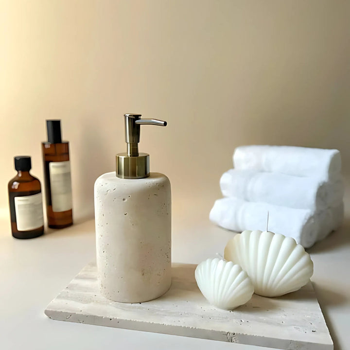 Lunara | Hand Soap Dispenser – Moisture-Proof Design, Marble Finish 2