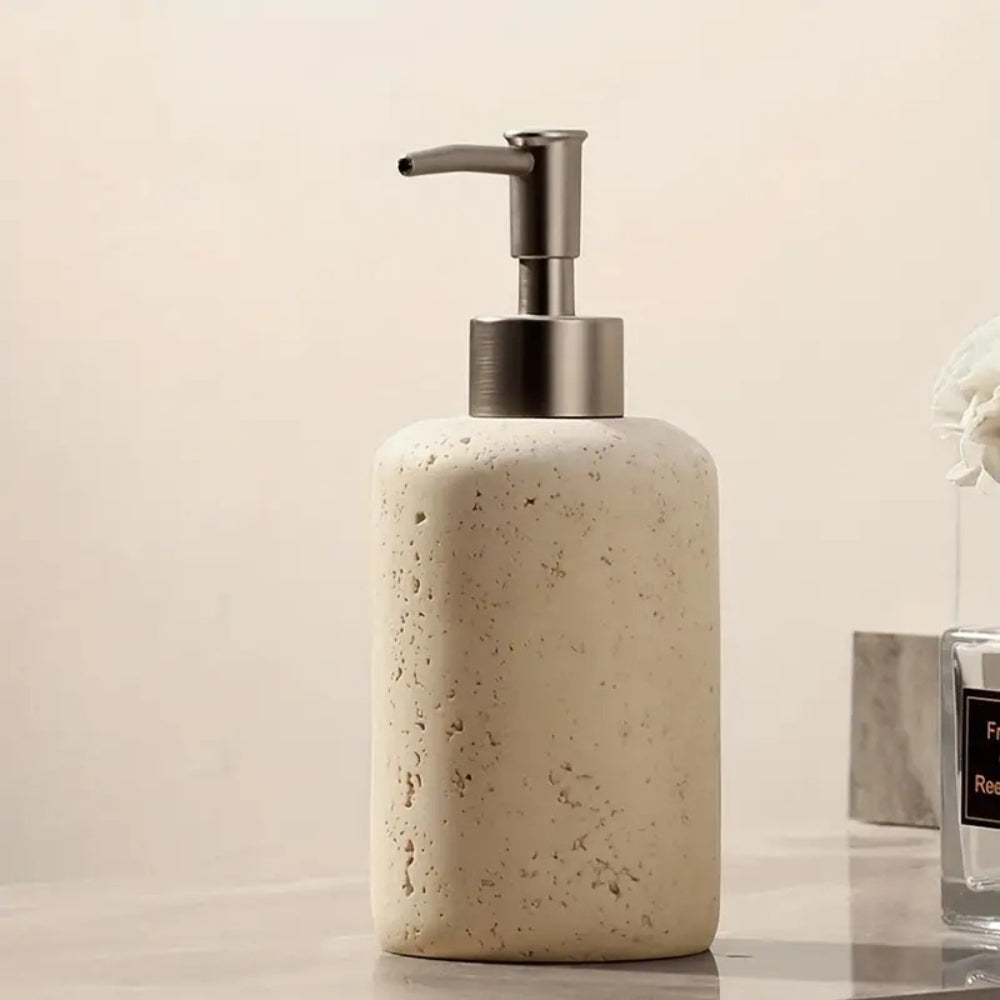 Lunara | Hand Soap Dispenser – Moisture-Proof Design, Marble Finish 3