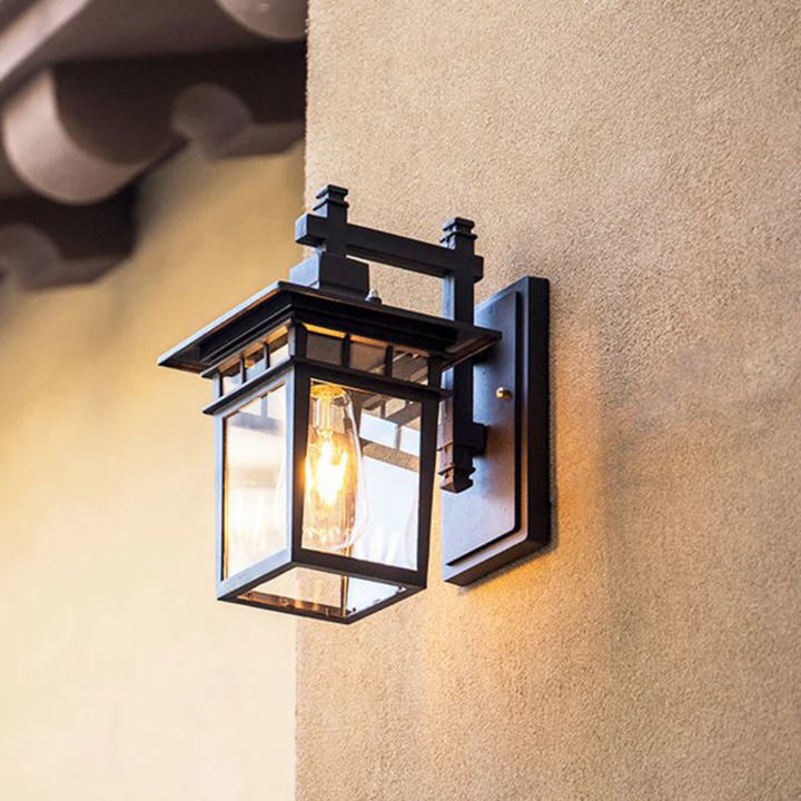 Lunara | Outdoor Wall Lamp – Weatherproof Design, Black Finish 0