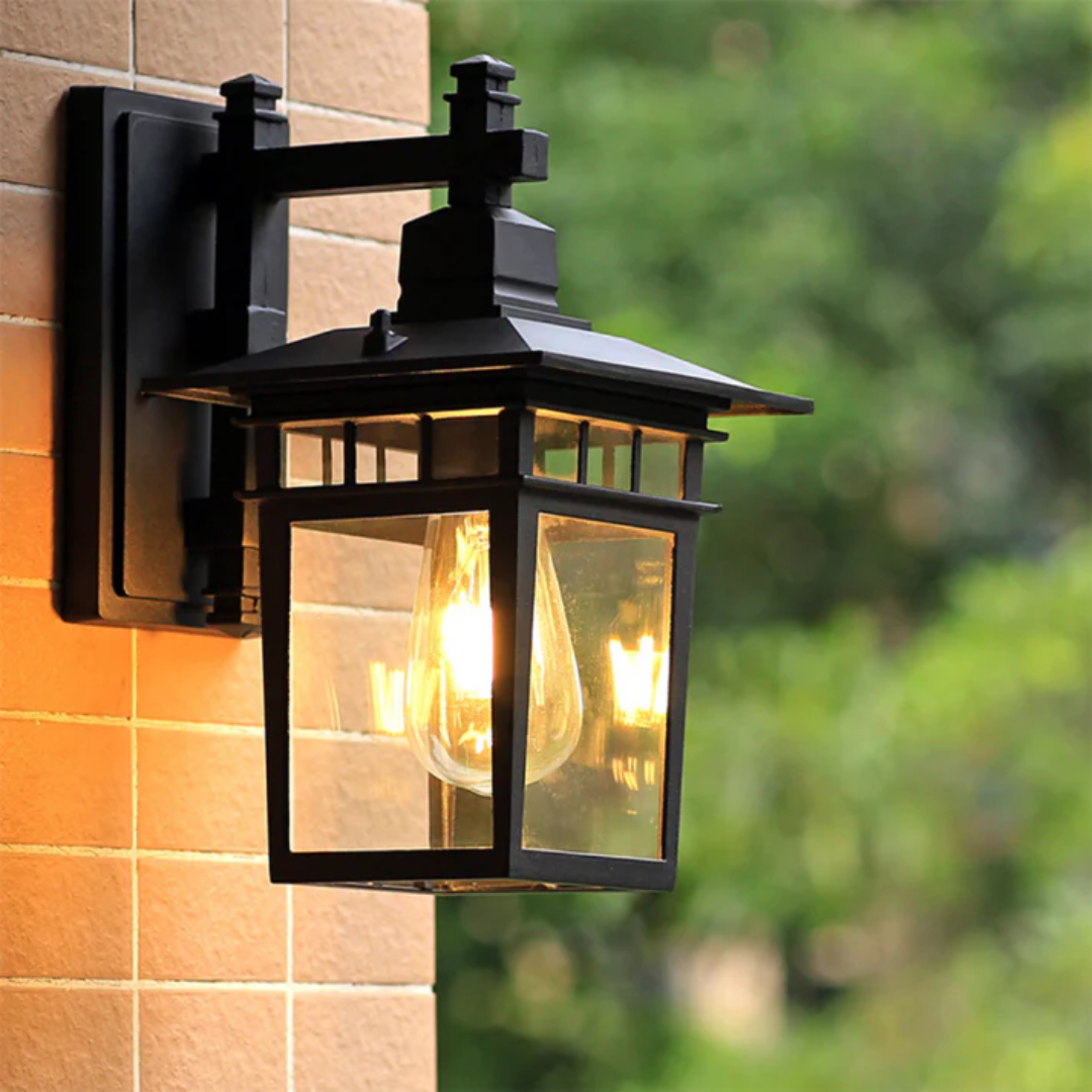Lunara | Outdoor Wall Lamp – Weatherproof Design, Black Finish 1
