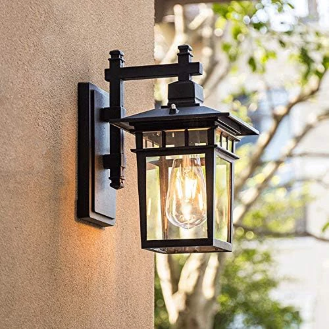 Lunara | Outdoor Wall Lamp – Weatherproof Design, Black Finish 3