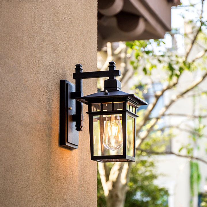 Lunara | Outdoor Wall Lamp – Weatherproof Design, Black Finish 5