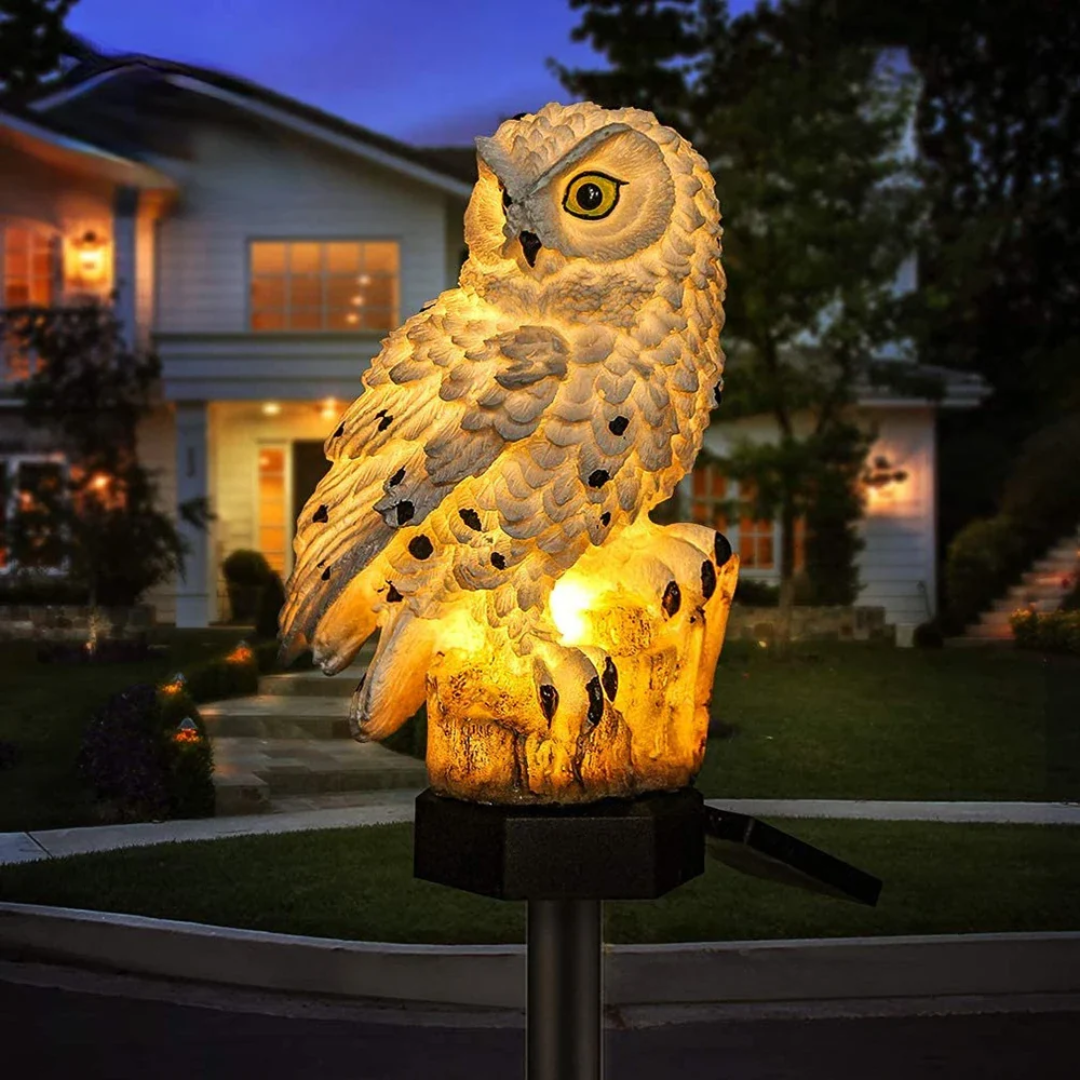 Lunara | Solar Outdoor Lights – Charming Owl Design, Weatherproof Resin 3