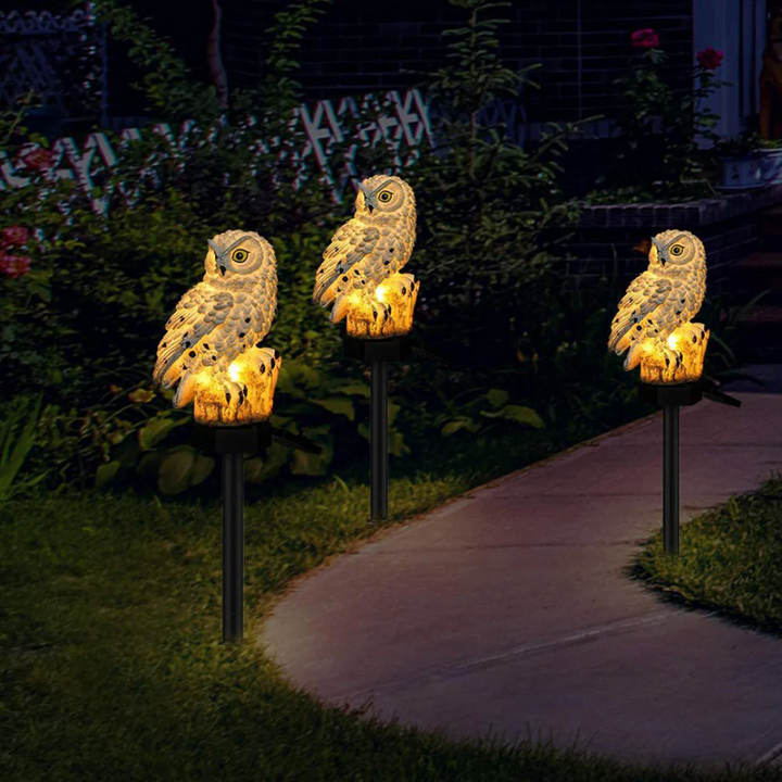Lunara | Solar Outdoor Lights – Charming Owl Design, Weatherproof Resin 4