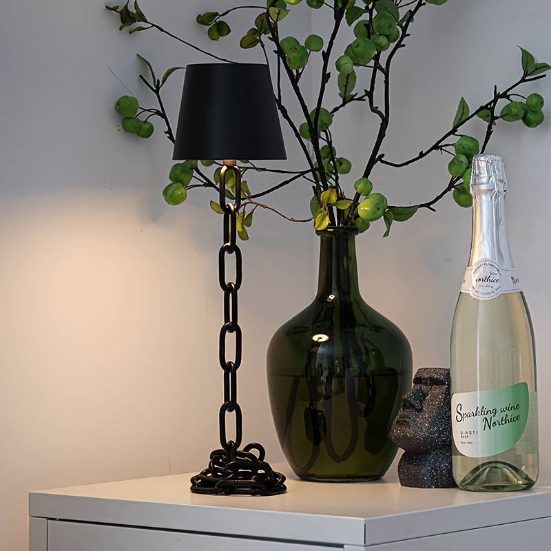 Lunari | Cordless Table Lamp – Touch Control, Matte Black Finish 0