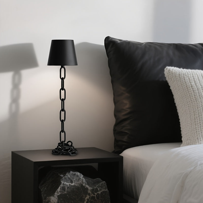 Lunari | Cordless Table Lamp – Touch Control, Matte Black Finish 2