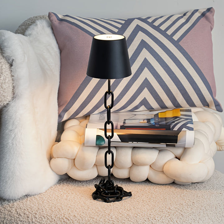 Lunari | Cordless Table Lamp – Touch Control, Matte Black Finish 3