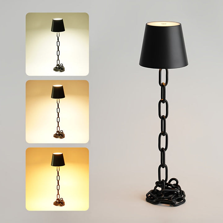 Lunari | Cordless Table Lamp – Touch Control, Matte Black Finish 4