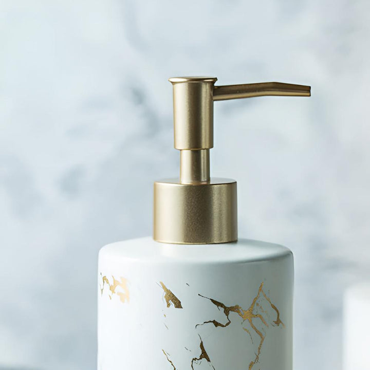 Lunari | Hand Soap Dispenser – Press-Style Pump, Marble Ceramic 7
