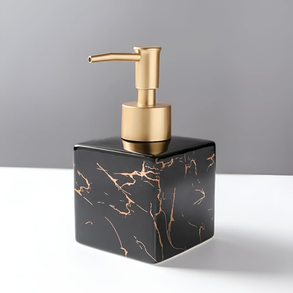 Lunari | Hand Soap Dispenser – Smooth Pump, Marble Ceramic 4