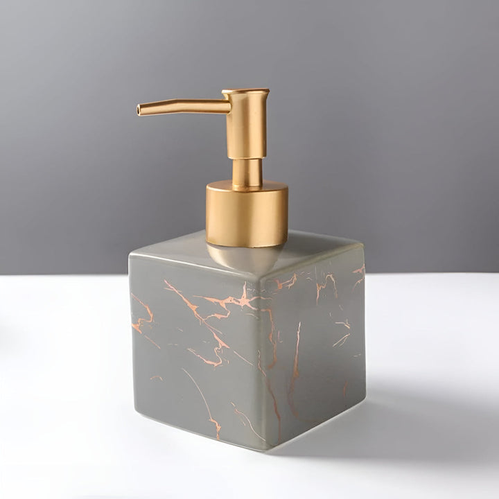 Lunari | Hand Soap Dispenser – Smooth Pump, Marble Ceramic 6