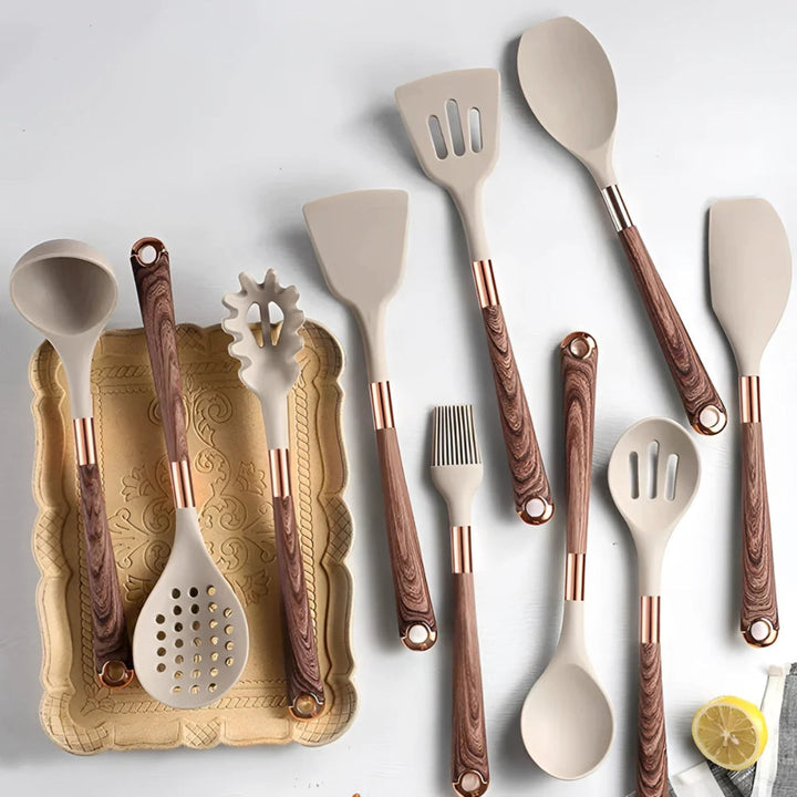 Lunari | Silicone Cooking Utensils Set – Heat-Resistant, 10-Piece 7
