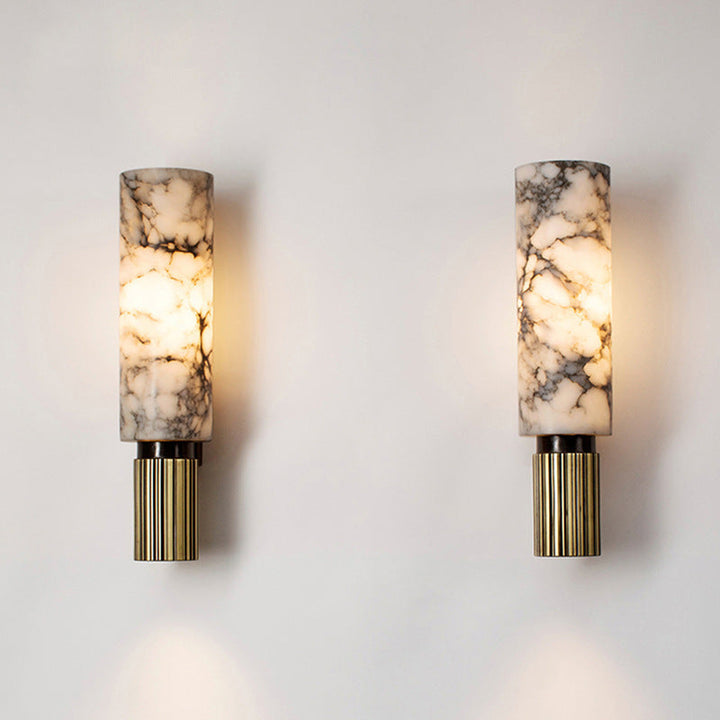 Lunaro | Wall Sconce – Unique Marble Design, Polished Copper Accent 6