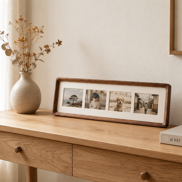 Marloo Solid Wood Multi-Photo Frame | Japandi Style Instax & Print Display