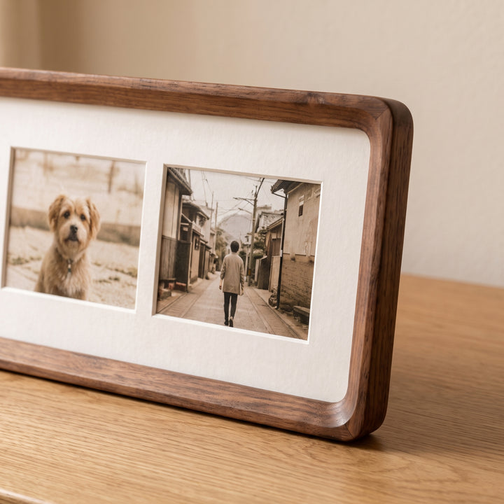 Marloo Solid Wood Multi-Photo Frame | Japandi Style Instax & Print Display